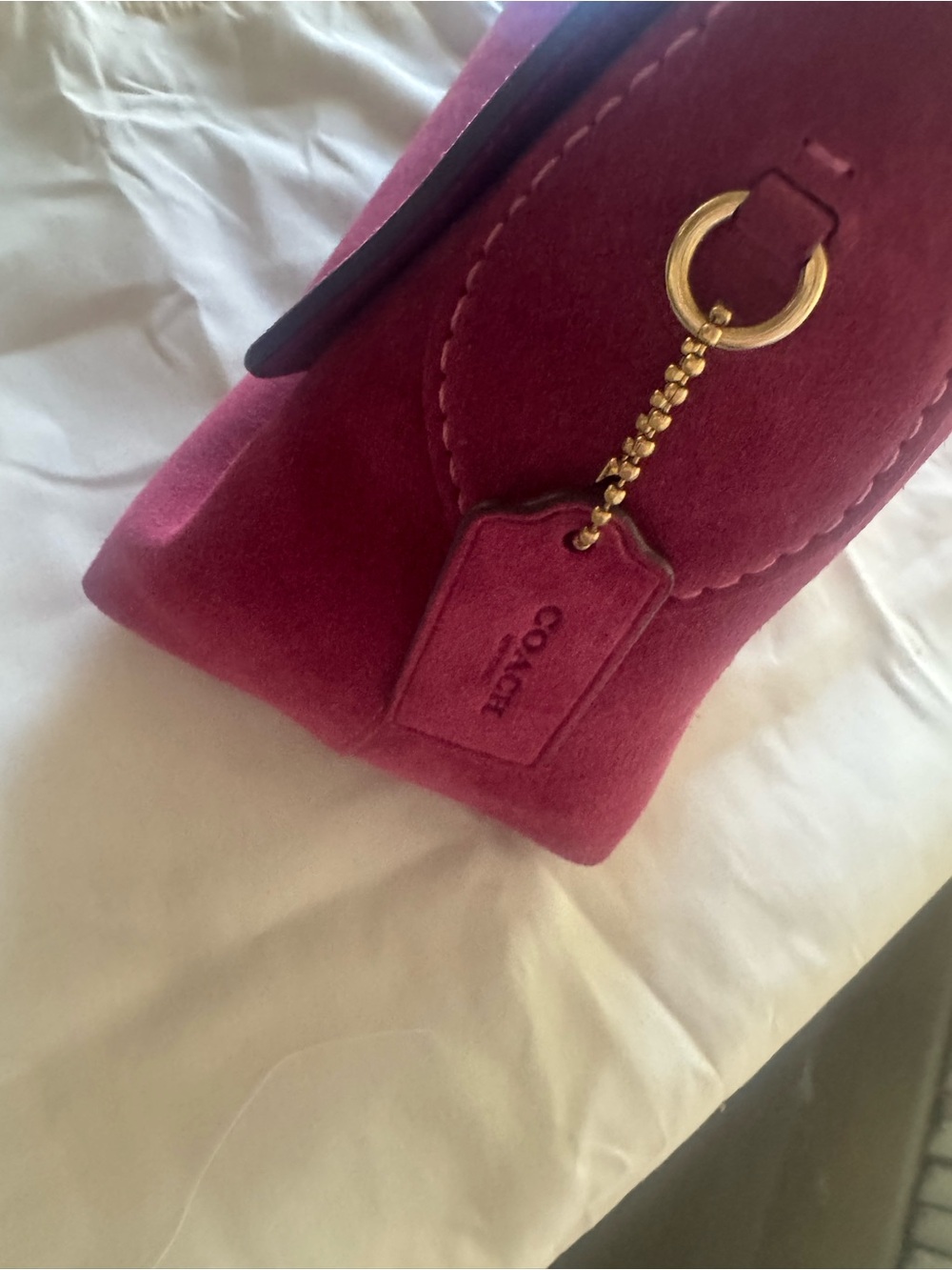 Coach suede Chelsea bag new never used no tag - Picture 4 of 4